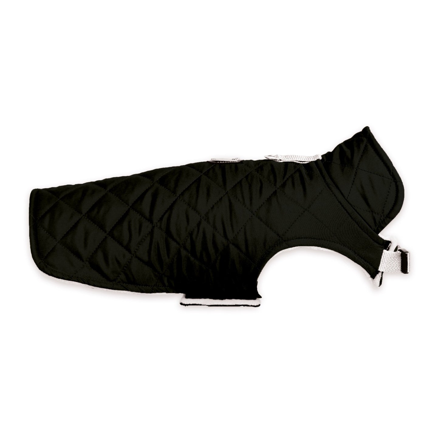 Kuccu Kuccu Gesteppte Hundejacke – Schwarz| Wasserabweisend & Winddicht | Größen S–XXL