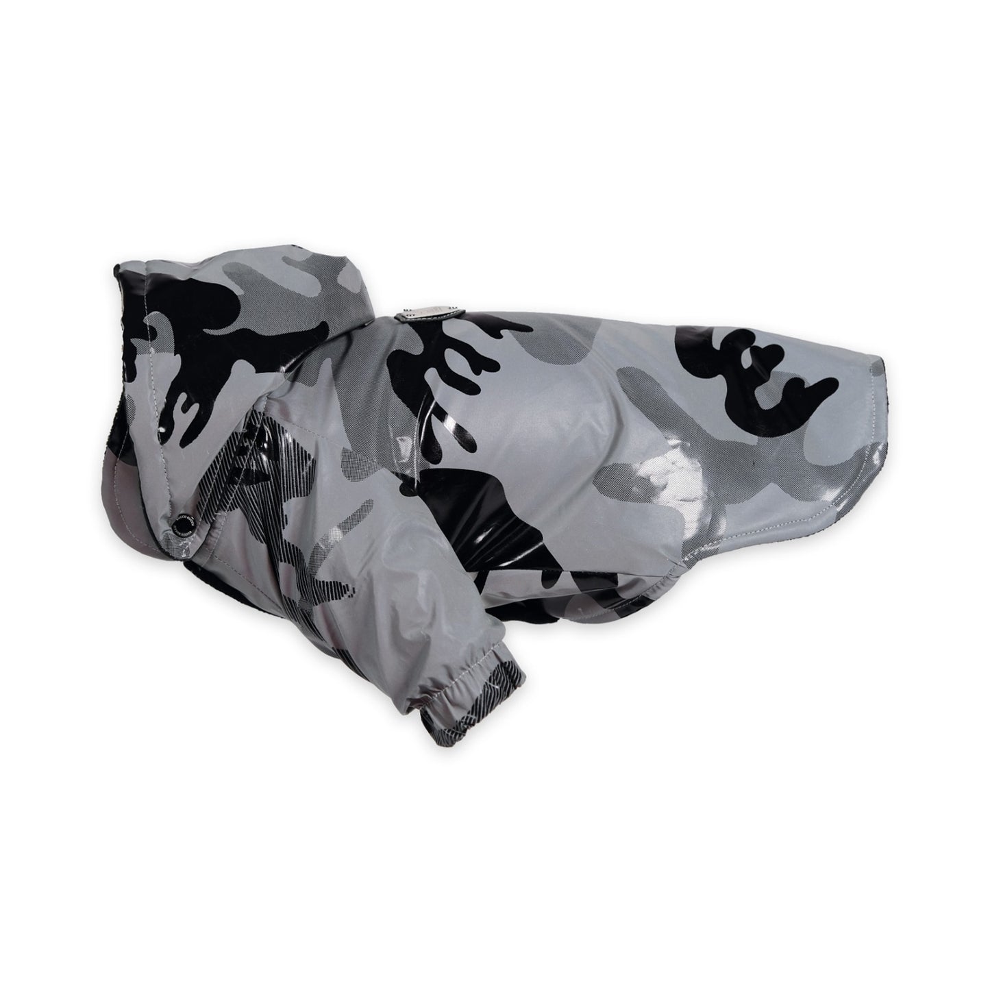 Kuccu Kuccu Reflektierende Hunderegenjacke mit Camouflage-Muster | Wasserdicht | S-XXL