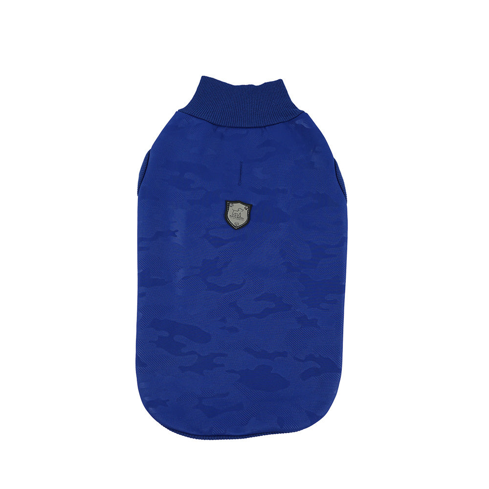 Kuccu Kuccu Softshell-Hundejacke – Blau mit Camouflage-Muster | Größen S–XXL