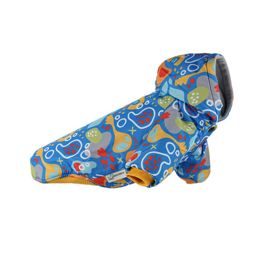 Kuccu Kuccu Design-Hundejacke – Blau| Winddicht & Wasserabweisend | Größen S–XXL