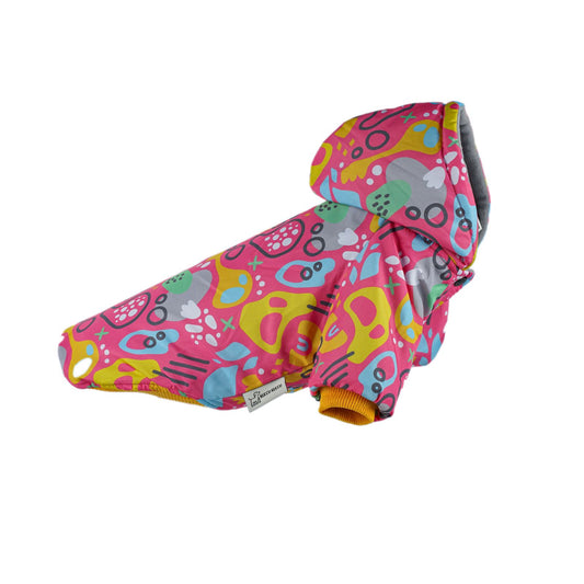 Kuccu Kuccu Design-Hundejacke – Pink| Winddicht & Wasserabweisend | Größen S–XXL
