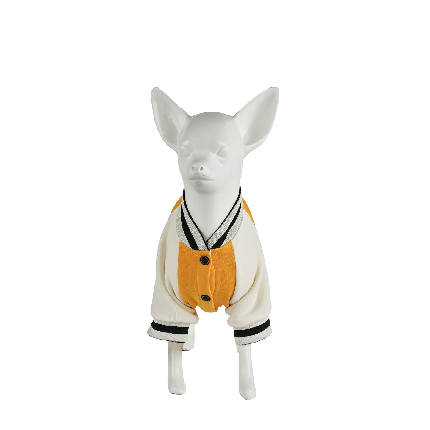 Kuccu Kuccu College-Hundejacke – Gelb mit „K“-Stickerei | Größen S–XXL