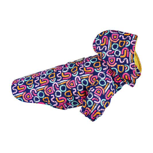 Kuccu Kuccu Lila Hunderegenjacke – Für große Hunderassen | 3XL-6XL | Wasserdicht & Winddicht