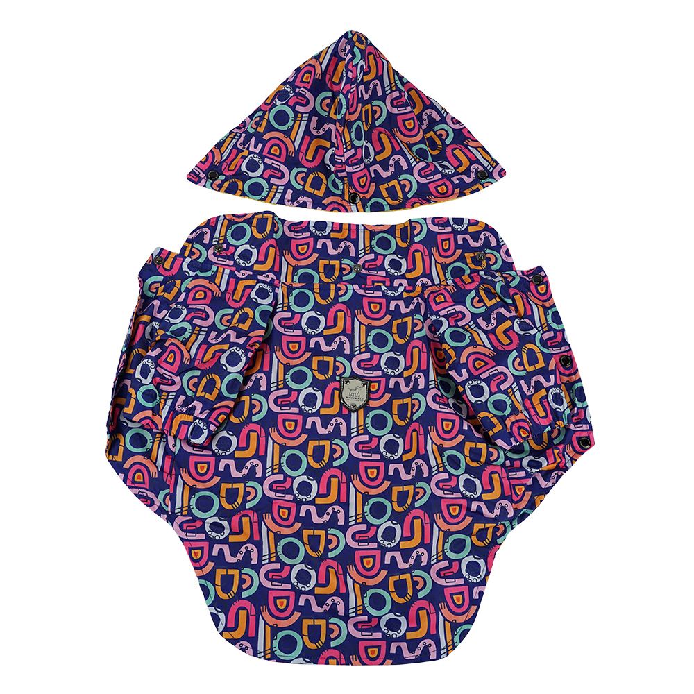 Kuccu Kuccu Lila Hunderegenjacke – Für große Hunderassen | 3XL-6XL | Wasserdicht & Winddicht