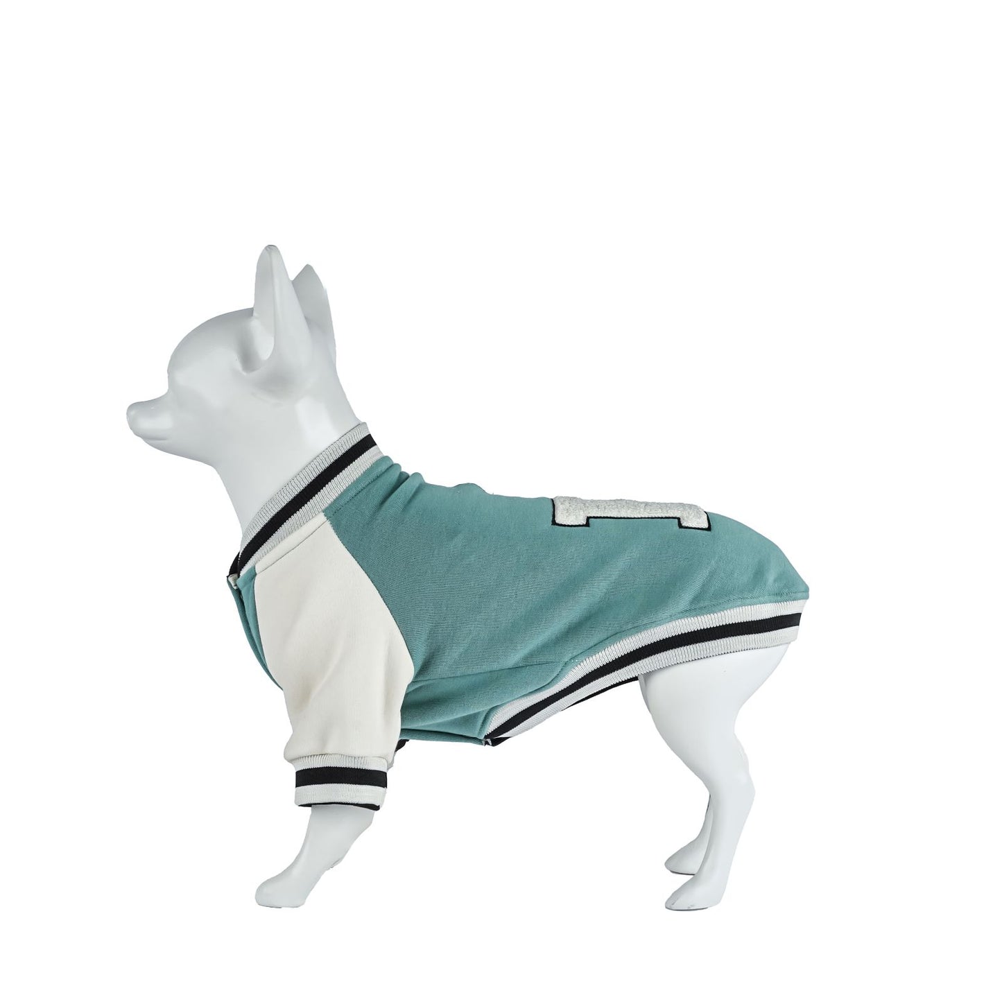 Kuccu Kuccu College-Hundejacke – Grün mit „K“-Stickerei | Größen S–XXL