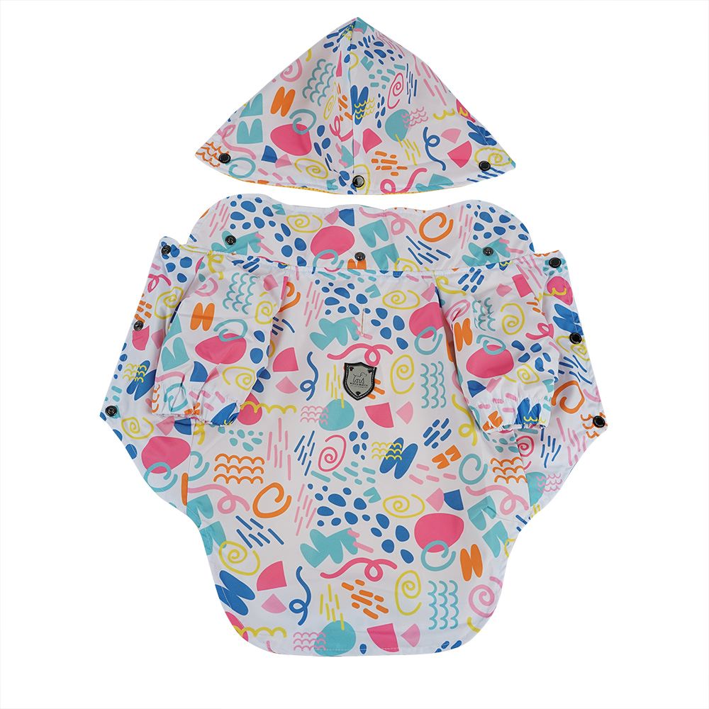Kuccu Kuccu Weiße Hunderegenjacke | Wasserdicht & Winddicht | S-XXL
