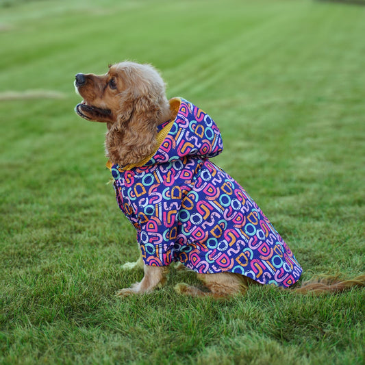 Kuccu Kuccu Purple Dog Rain Jacket | Waterproof &amp; Windproof | S-XXL