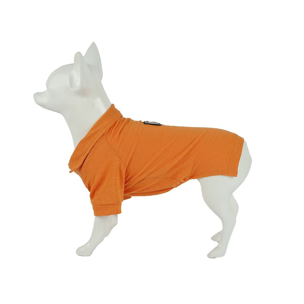 Kuccu Kuccu Hunde-T-Shirt – Orange aus Baumwolle | Größen S–XXL