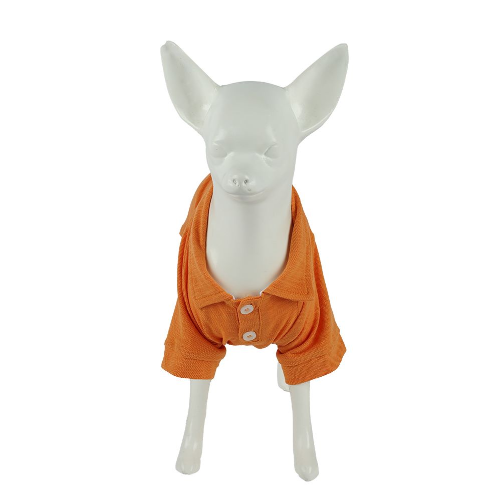 Kuccu Kuccu Hunde-T-Shirt – Orange aus Baumwolle | Größen S–XXL