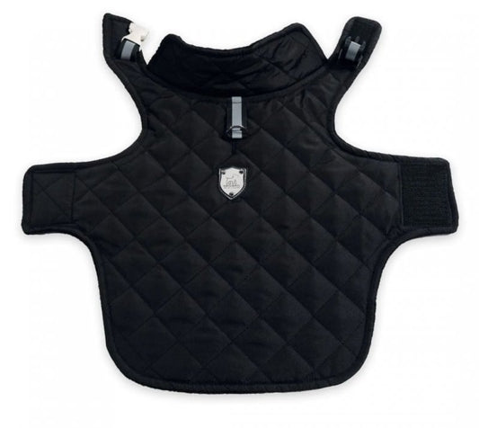 Kuccu Kuccu Gesteppte Hundejacke – Schwarz| Wasserabweisend & Winddicht | Größen S–XXL