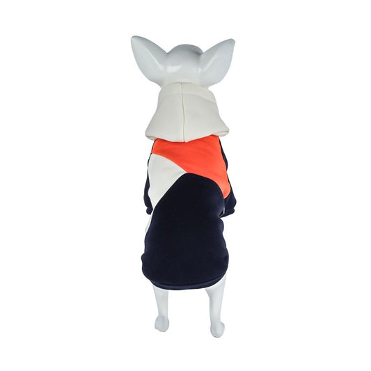 Kuccu Kuccu Dreifarbiger Hundesweatshirt – Mit Kapuze | Größen S–XXL